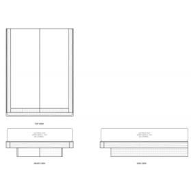 Base de la cama queen