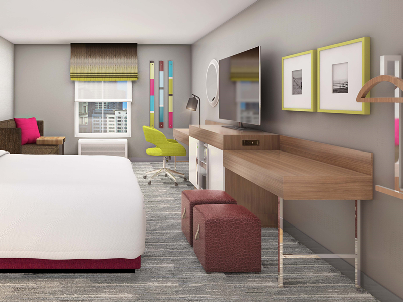 Muebles de hotel de fábrica compacta de Hampton Inn & Suites