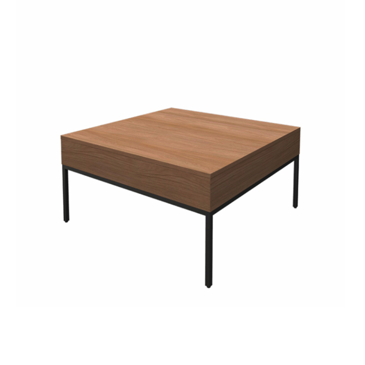 Mesa de centro de madera cuadrada