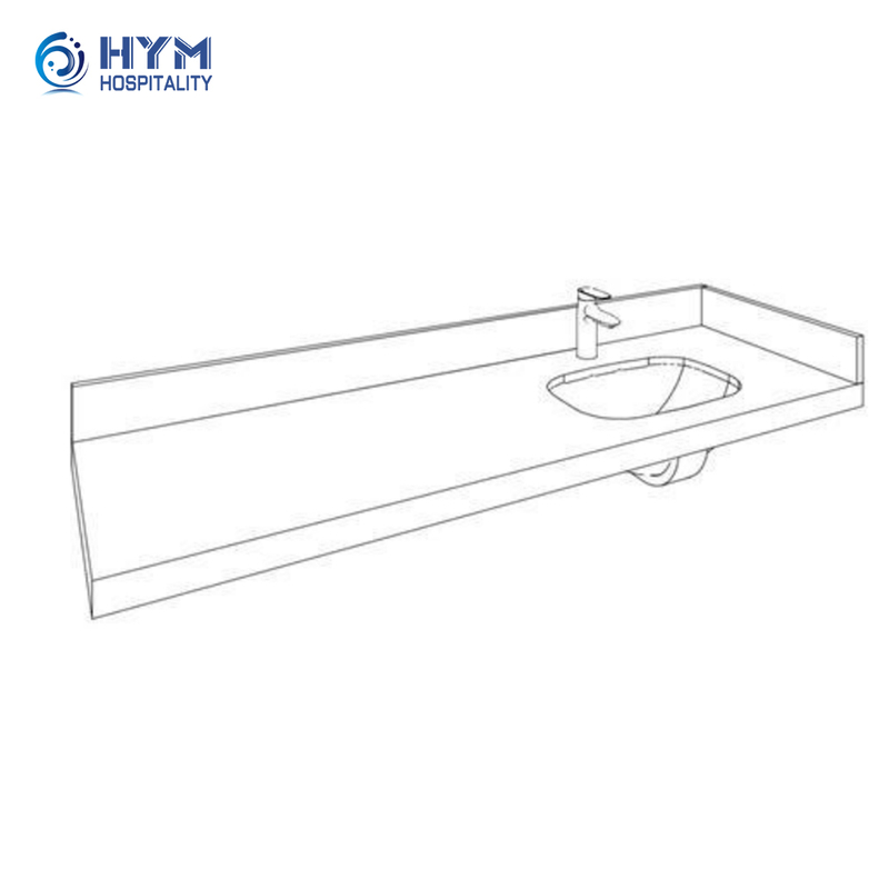 Tope de tocador CG-220 para un dormitorio y QQ Studio Vanity Bases Hotel Godywood Suites