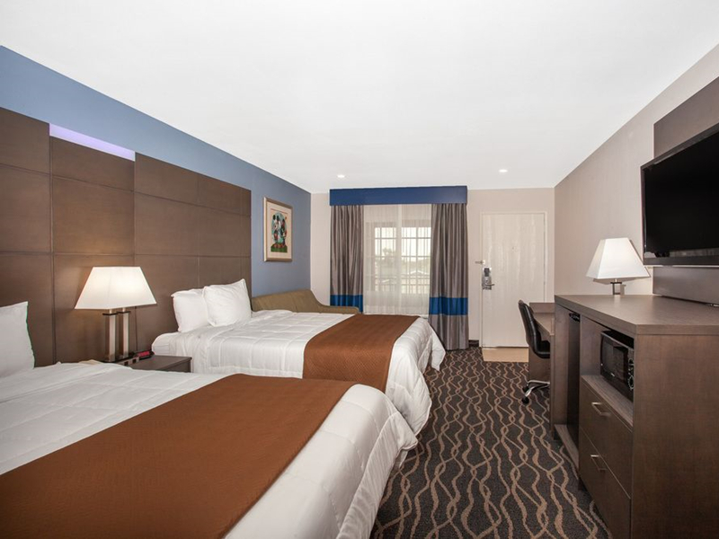Muebles de dormitorio del hotel de diseño americano Travelodge Inn &amp; Suites