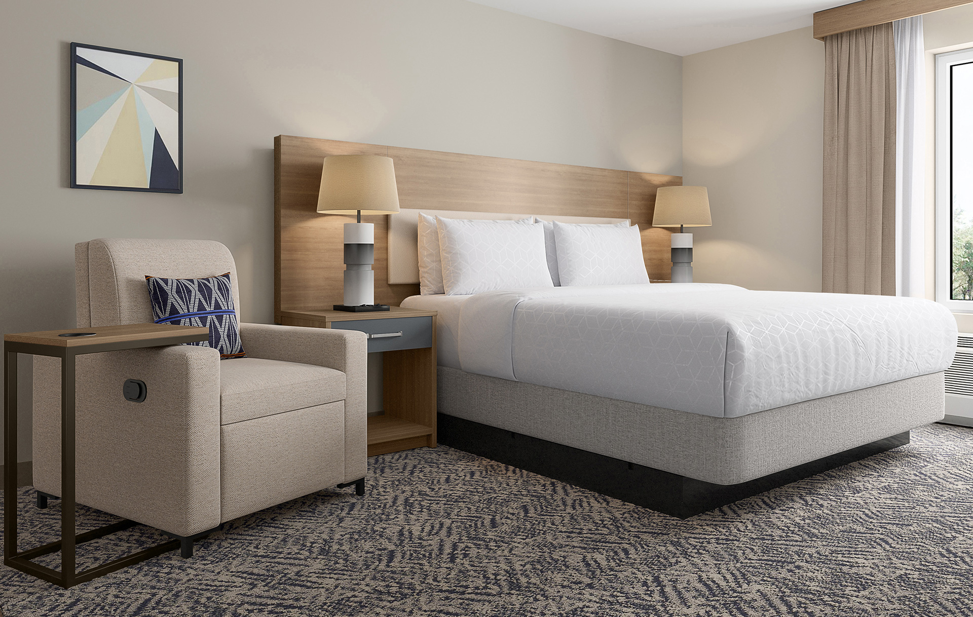 ¿Cuáles son los diferentes tipos de muebles de hotel y sus usos?